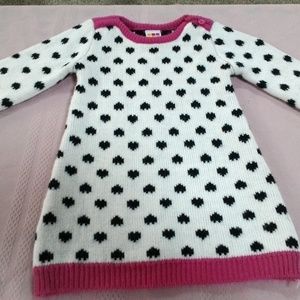 HEALTHTEX GIRLS SWEATER DRESS WITH ELBOW PATCHES,
